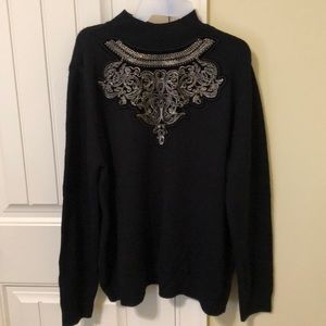 Black and Gold Sweater